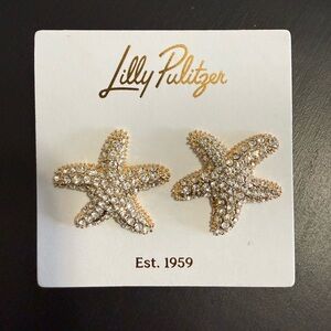 Lilly Pulitzer Gold Starfish Earrings